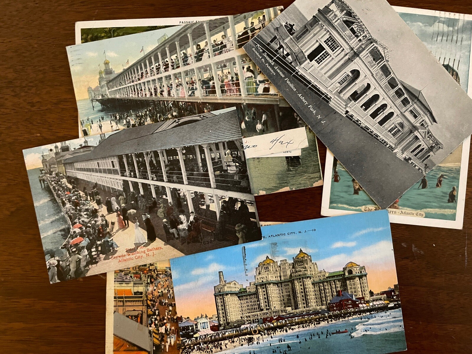 Vintage Postcard Lot Of 8 New Jersey Atlantic City Steel Pier 1900s 10s 20s 30s
