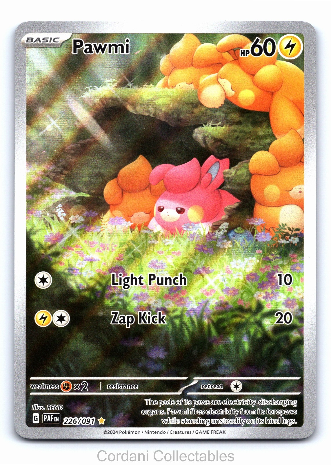 Pawmi 226/091 – Paldean Fates – Pokemon Card – Near Mint