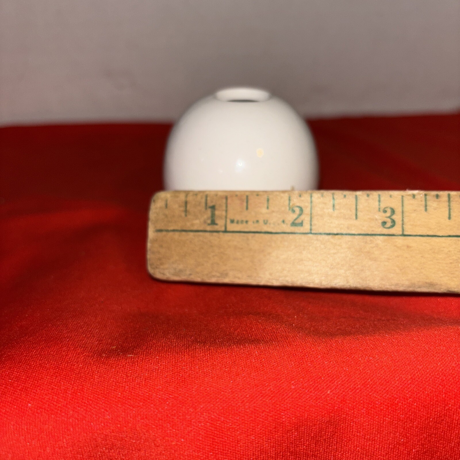 Small Ceramic Earthenware Vase White -2.5” Tall- Estate Find