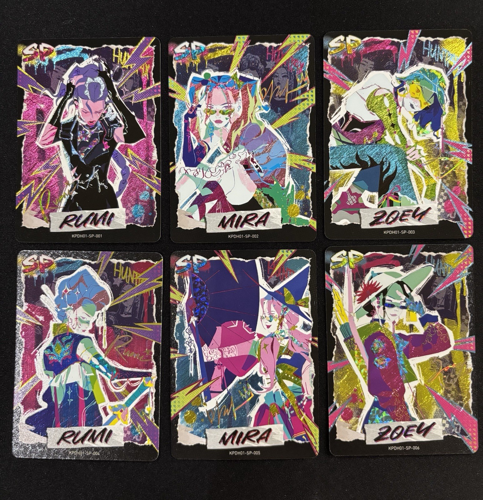 Complete (SP) Set Of 6 x Rumi Zoey Mira Card Lot KAYOU KPop Demon Hunters