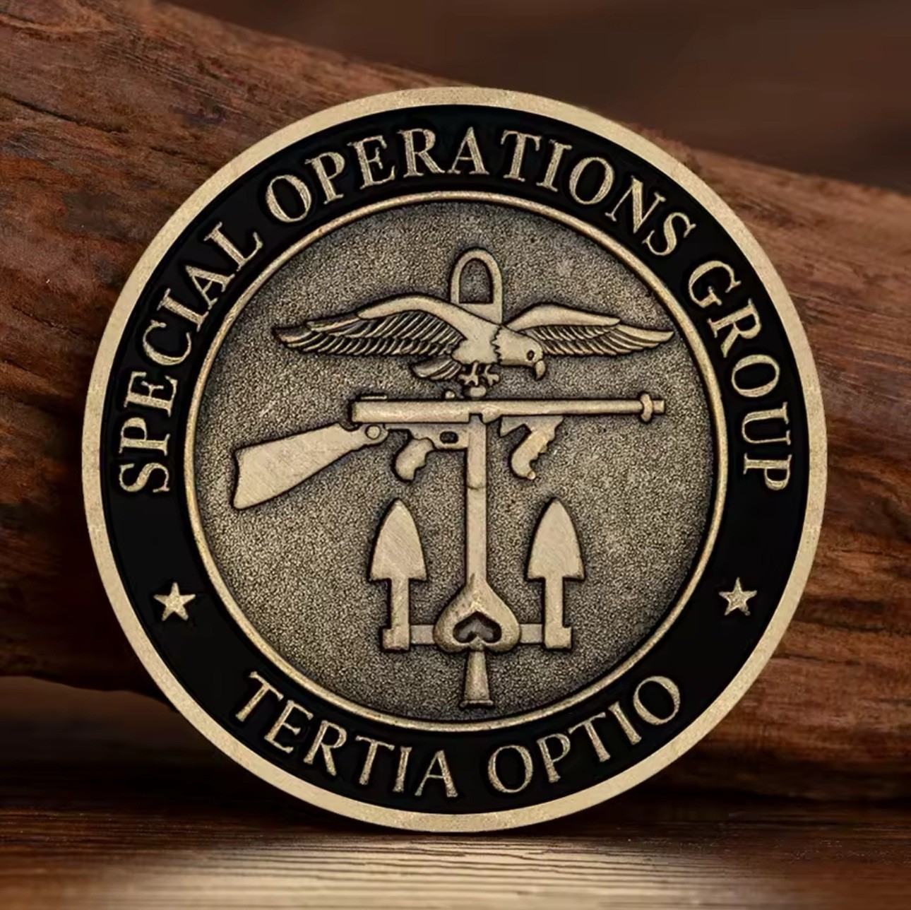 CIA SPECIAL OPERATIONS GROUP TERTIA OPTIO CHALLENGE COIN