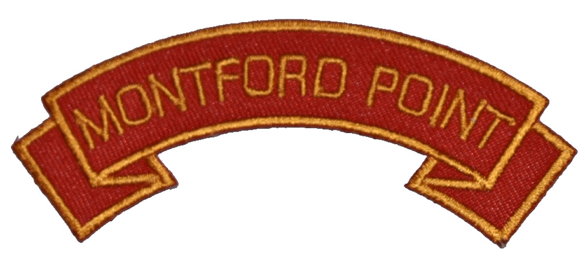 MONTFORD POINT MARINES SCROLL PATCH – Multi-colored – Veteran Owned Business