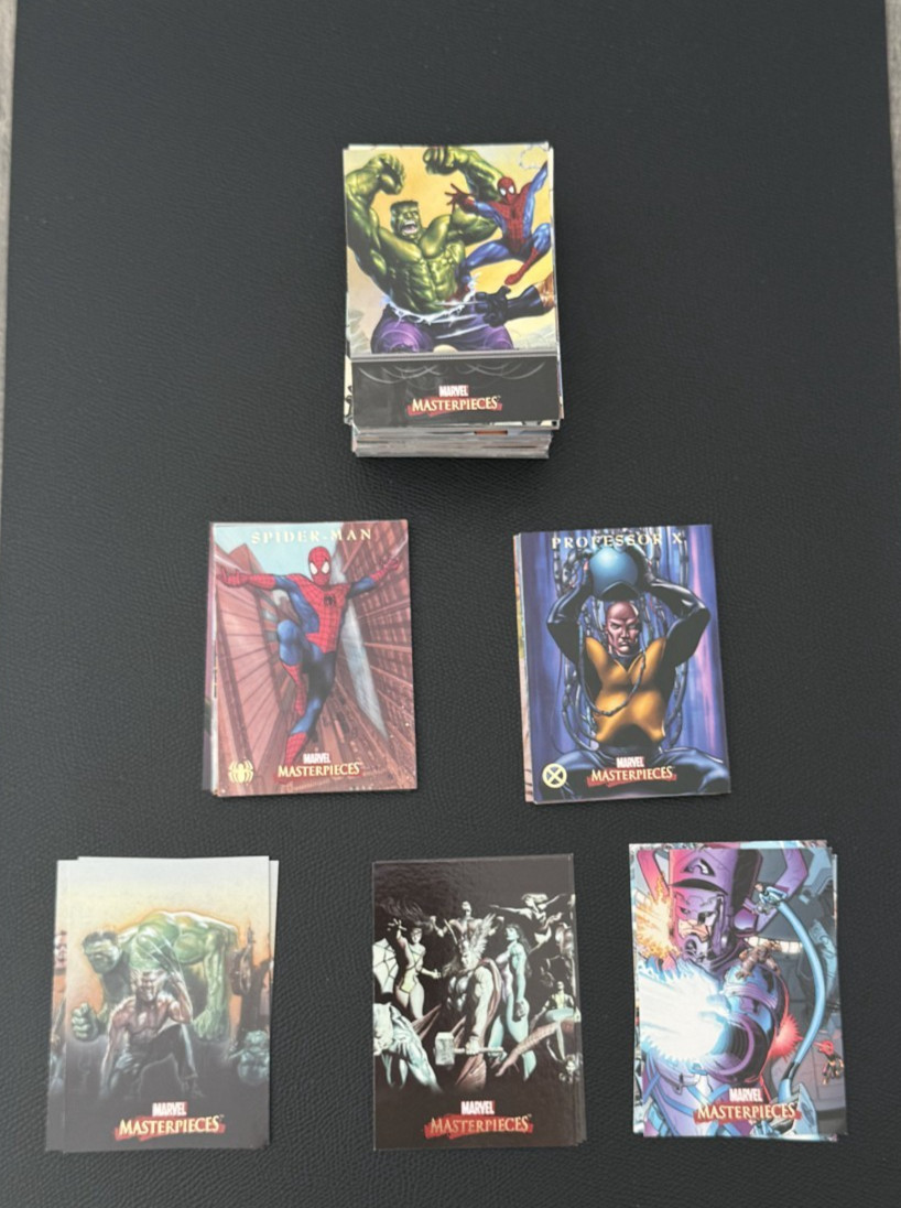 2007 Upper Deck Marvel Masterpieces Complete Base Set #1-90 + 5 Insert Sets (32)