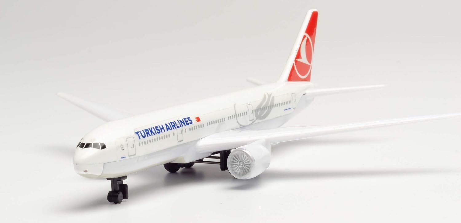 Daron Turkish Airlines Single Plane – 5.75” Metal Model for Imaginative Play