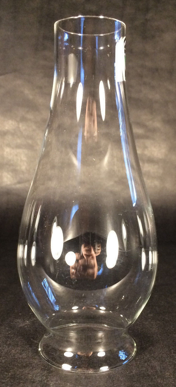 2 5/8″ x 8 1/16″ LIP FITTER CLEAR GLASS Oil Lamp Chimney #2 Hinge Burner CH802