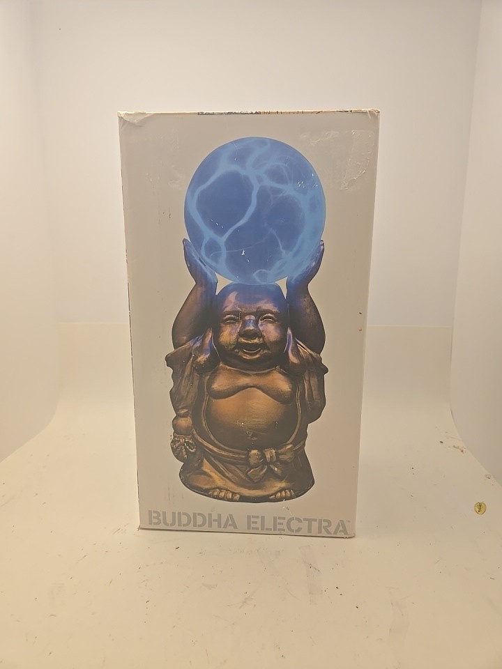 Buddha Plasma Ball Lamp LumiSource Electra 12” Lightning Globe W/open Box