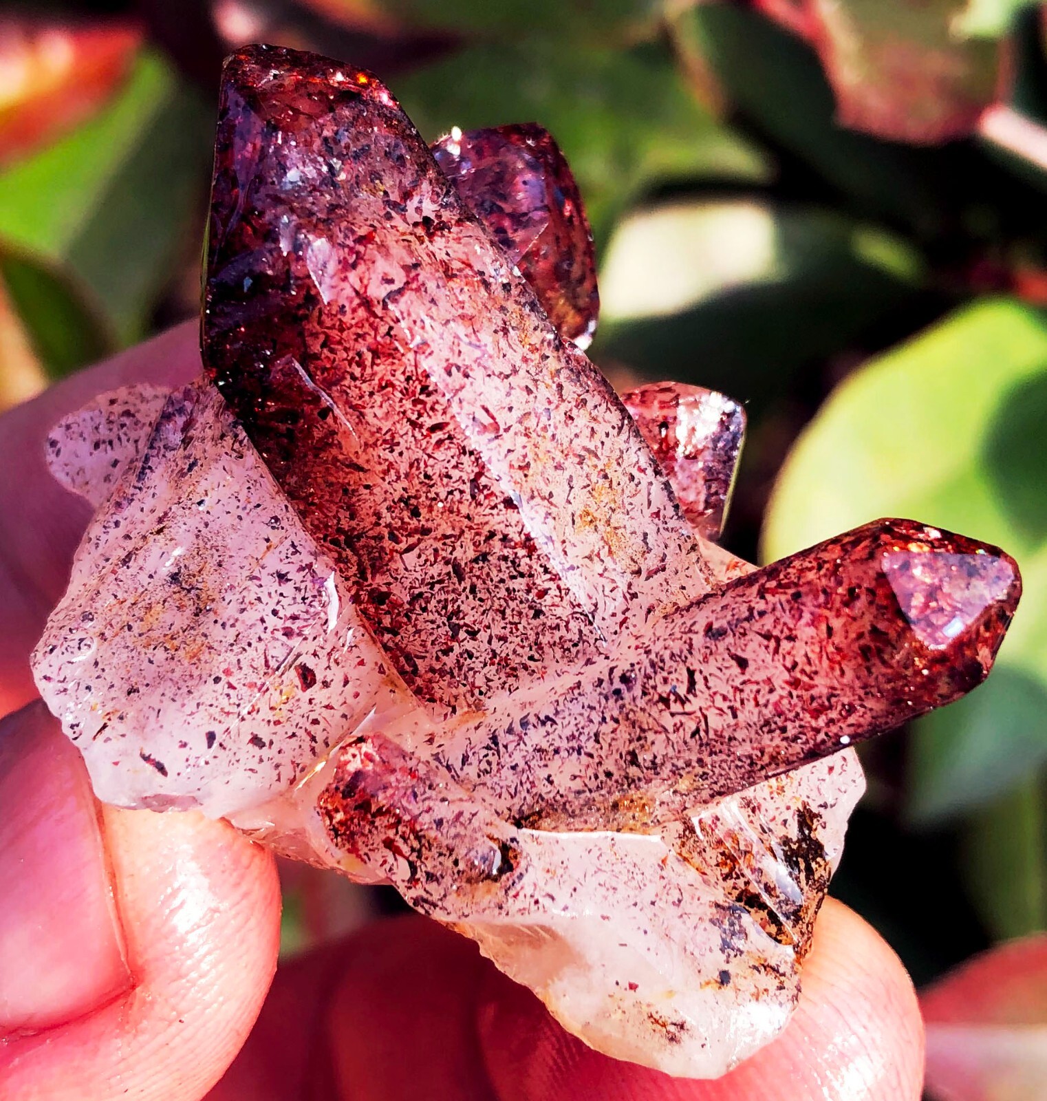 35.4g Fire Quartz Cluster Lepidocrocite Ignite your Passion Purpose ip1910