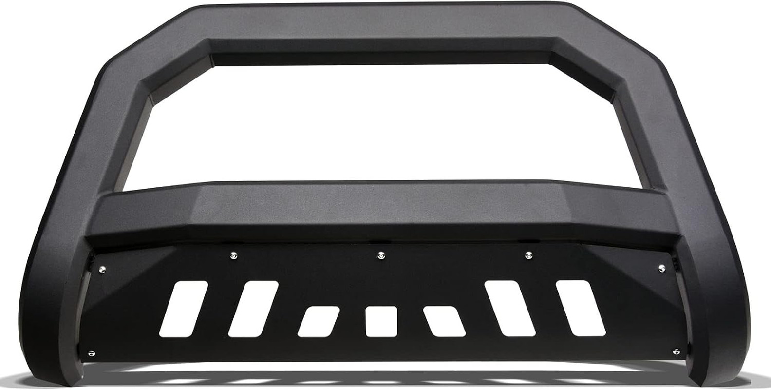 Matte Black AVT Style Bull Bar Brush Push Front Bumper Grill Grille Guard with S