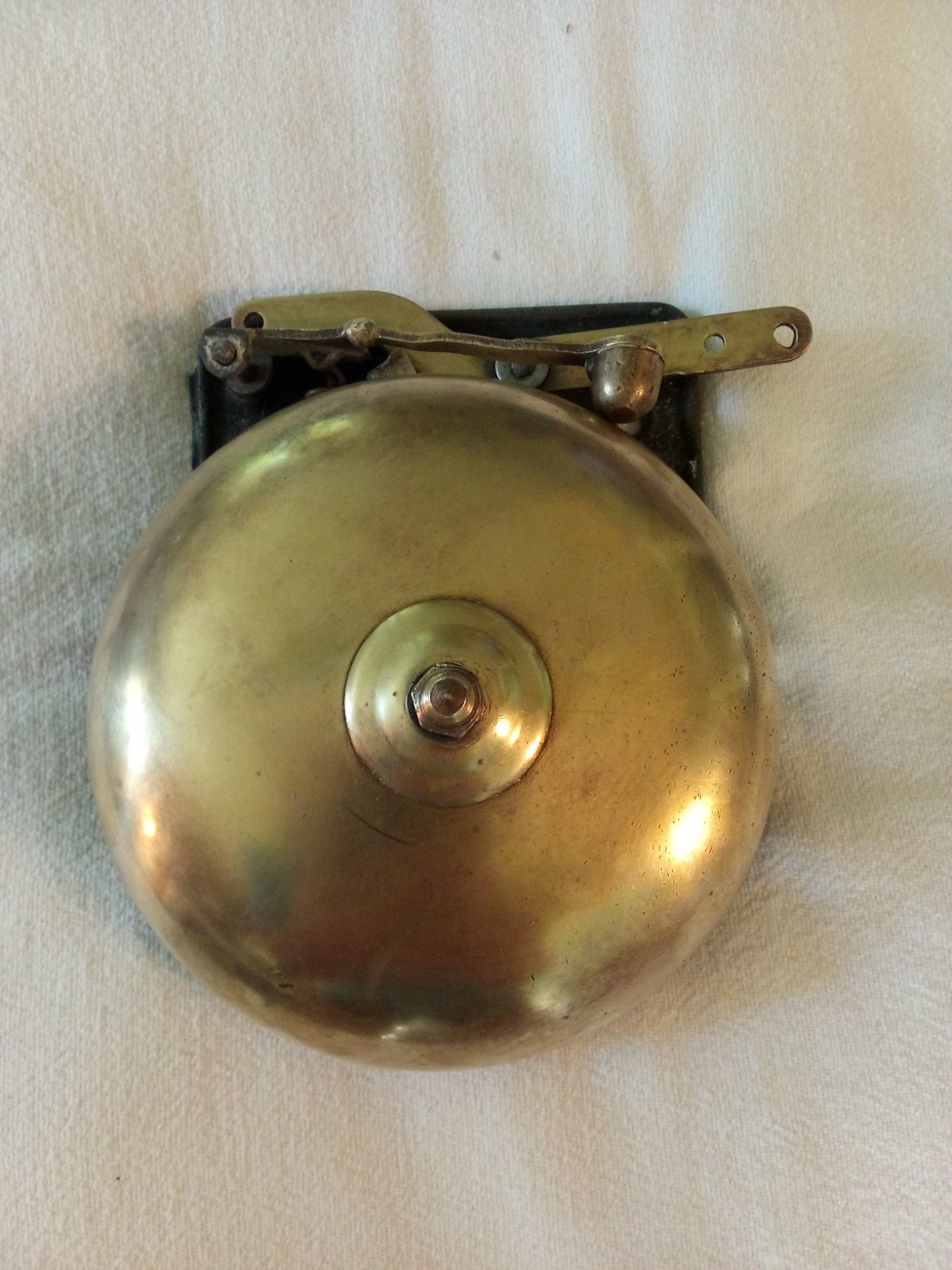 Vintage BOXING wrestling RING brass BELL – 6 inches – Brass striker Functional