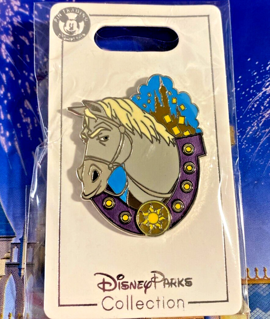 💛 Disney Maximus Tangled Rapunzel Storybook Steeds Pin LR Horseshoe Horse Pin