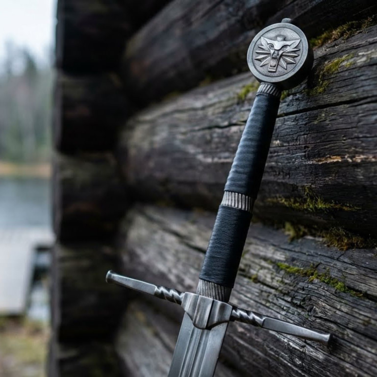 The Witcher 3 Custom Handmade White Wolf Sword Geralt of Rivia Replica, 40 Inch