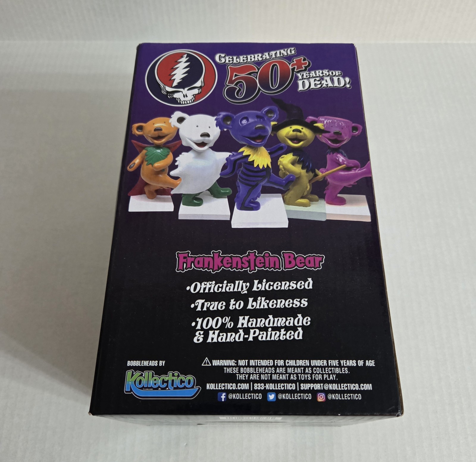 Grateful Dead Frankenstein Dancing Bear Halloween Bobblehead Kollectico 2020 8″