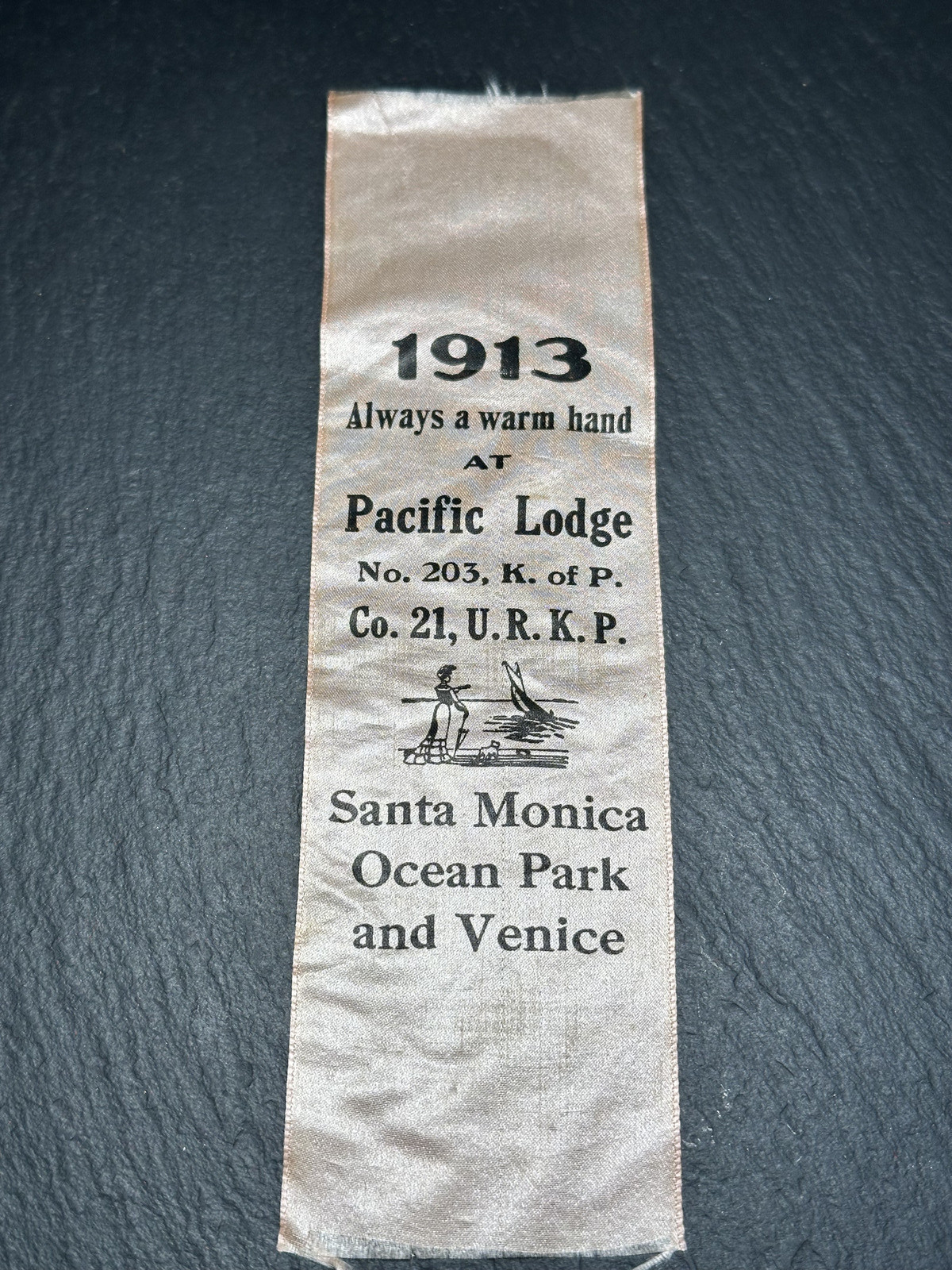 1913 UNIFORM RANK KNIGHTS OF PYTHIAS PACIFIC LODGE SANTA MONICA CA G210