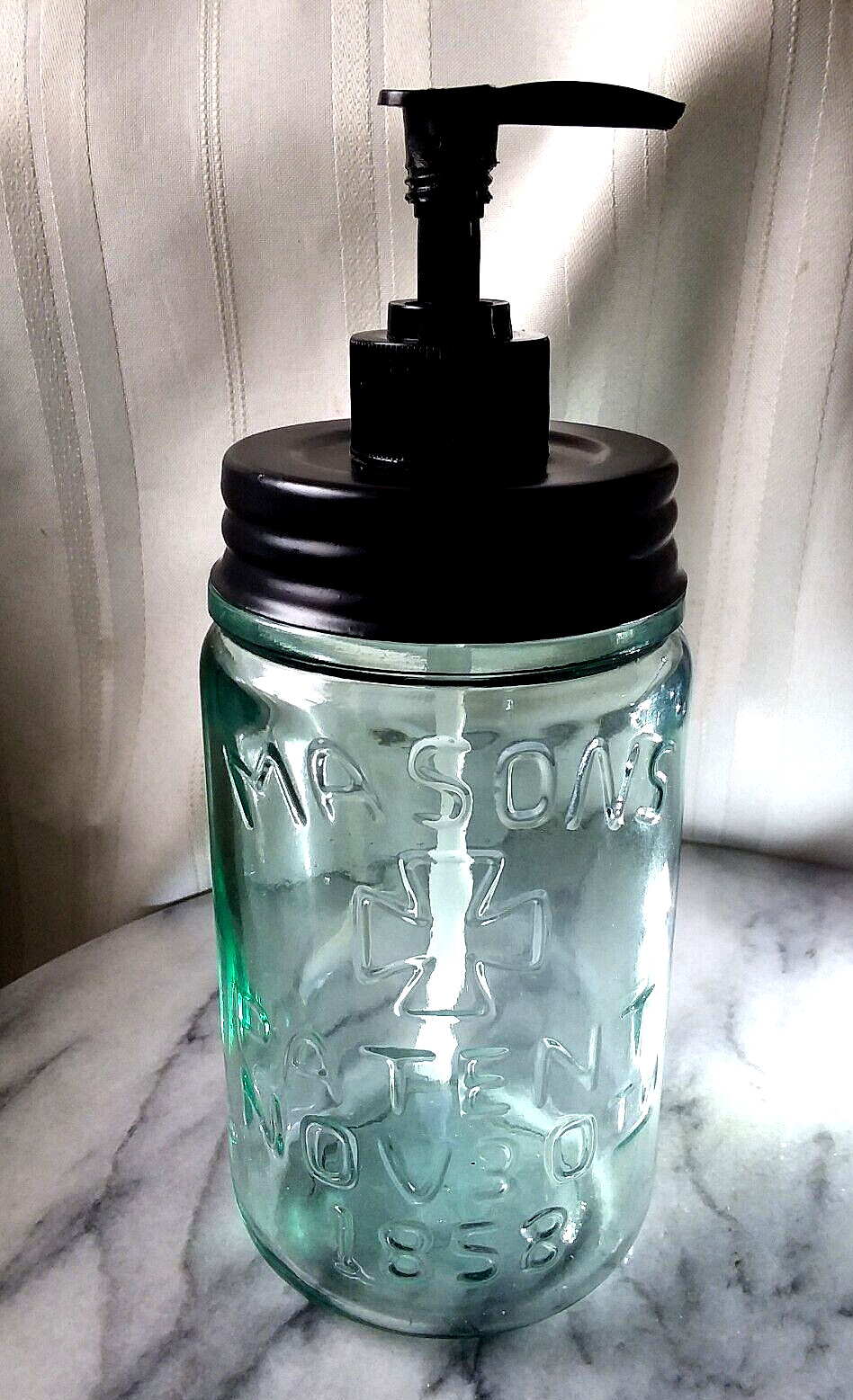 Soap Pump Dispenser ~ Rust Proof ~QUALITY ~ Antique Reproduction ~ Masons Patent