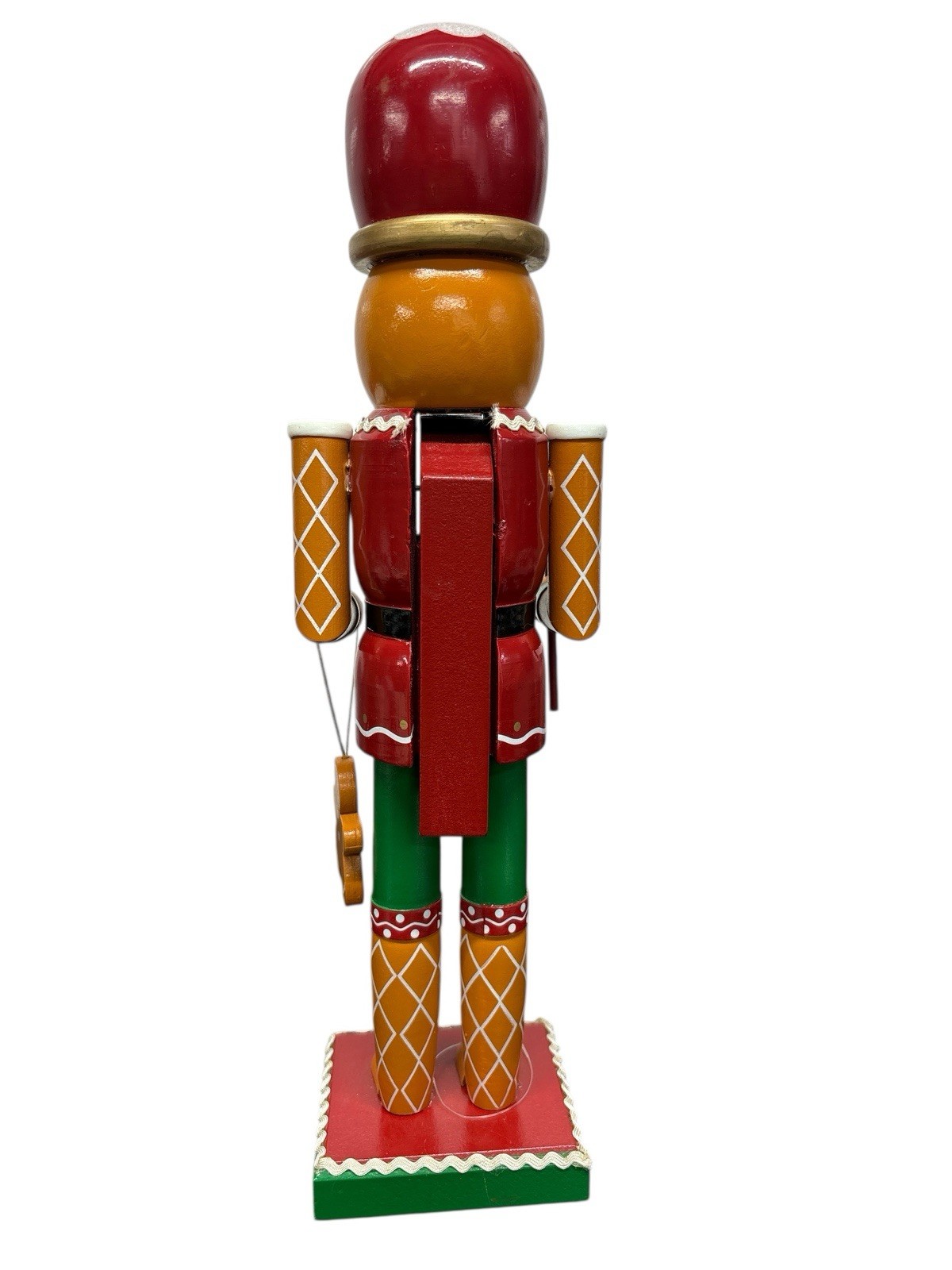 Gingerbread Nutcracker 14″ Wooden Christmas Decor Figurine