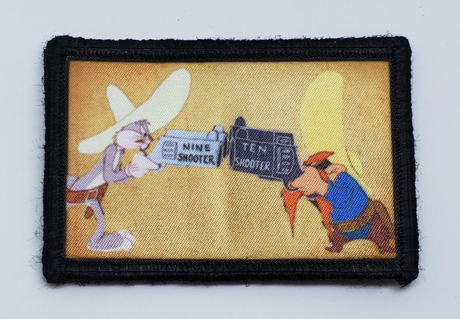 Road Runner Wile E Coyote Morale Patch Funny Tactical Military USA flag Badge