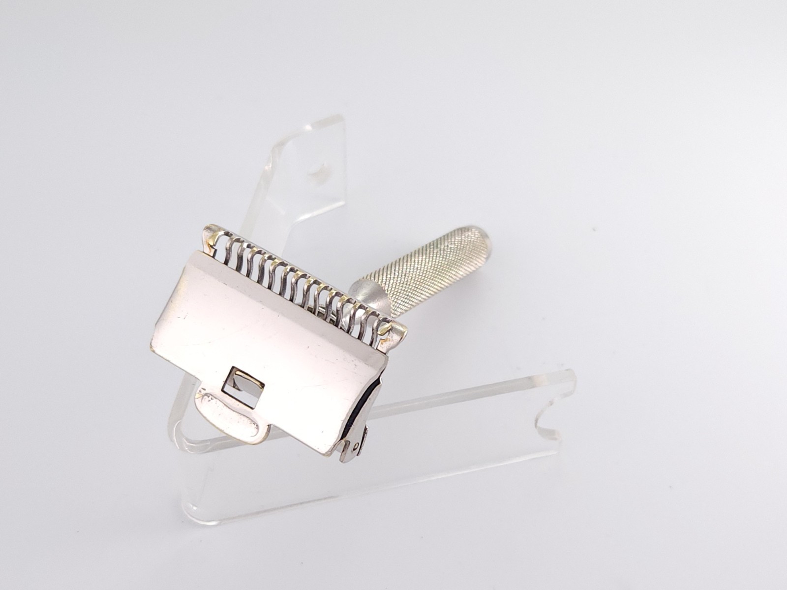 GEM 1912 Damaskeene Cleaned Vintage Single Edge Safety Razor