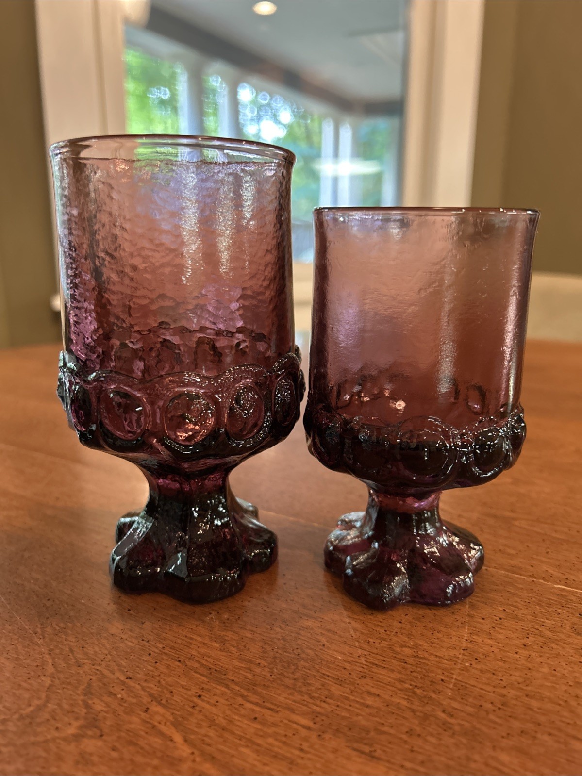 Mid Century Modern Franciscan Madeira Tiffin Goblets Plum Amethyst 21 Available