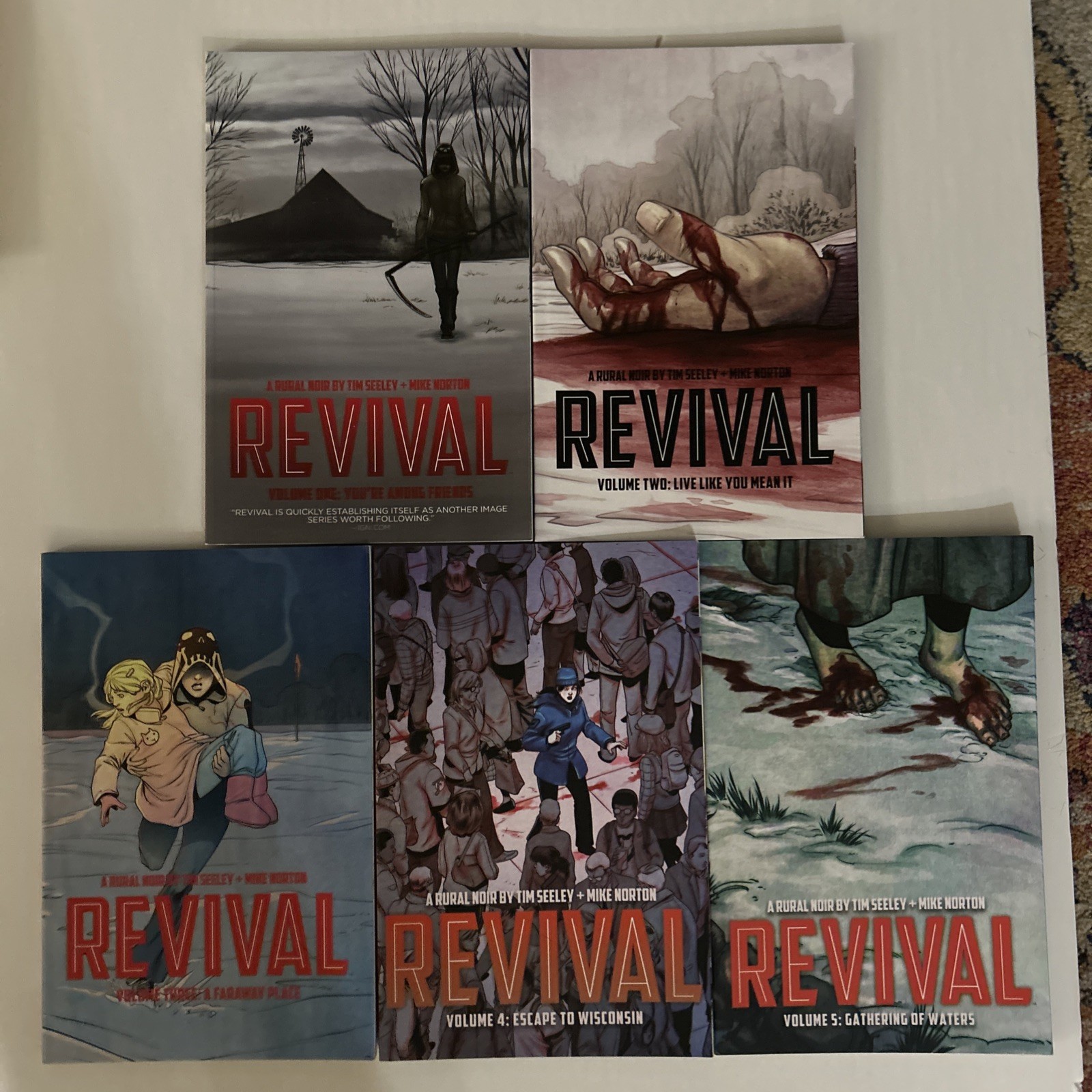 REVIVAL graphic novel Rural Noir lot #1-5 Seeley Norton TV show Paperback