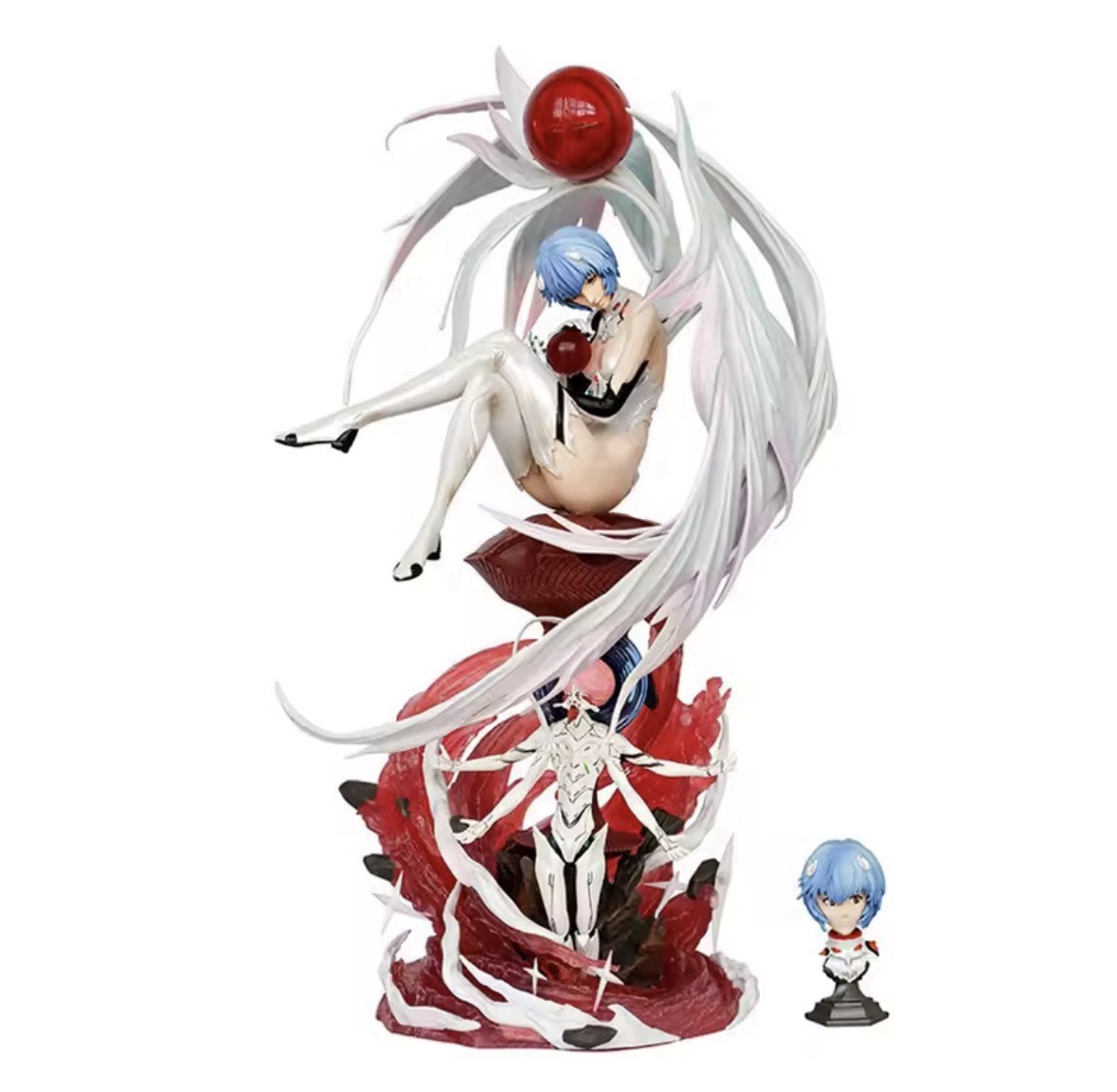 Rei Ayanami Evangelion Angel Version Figure PVC Statue Collectible Boxed