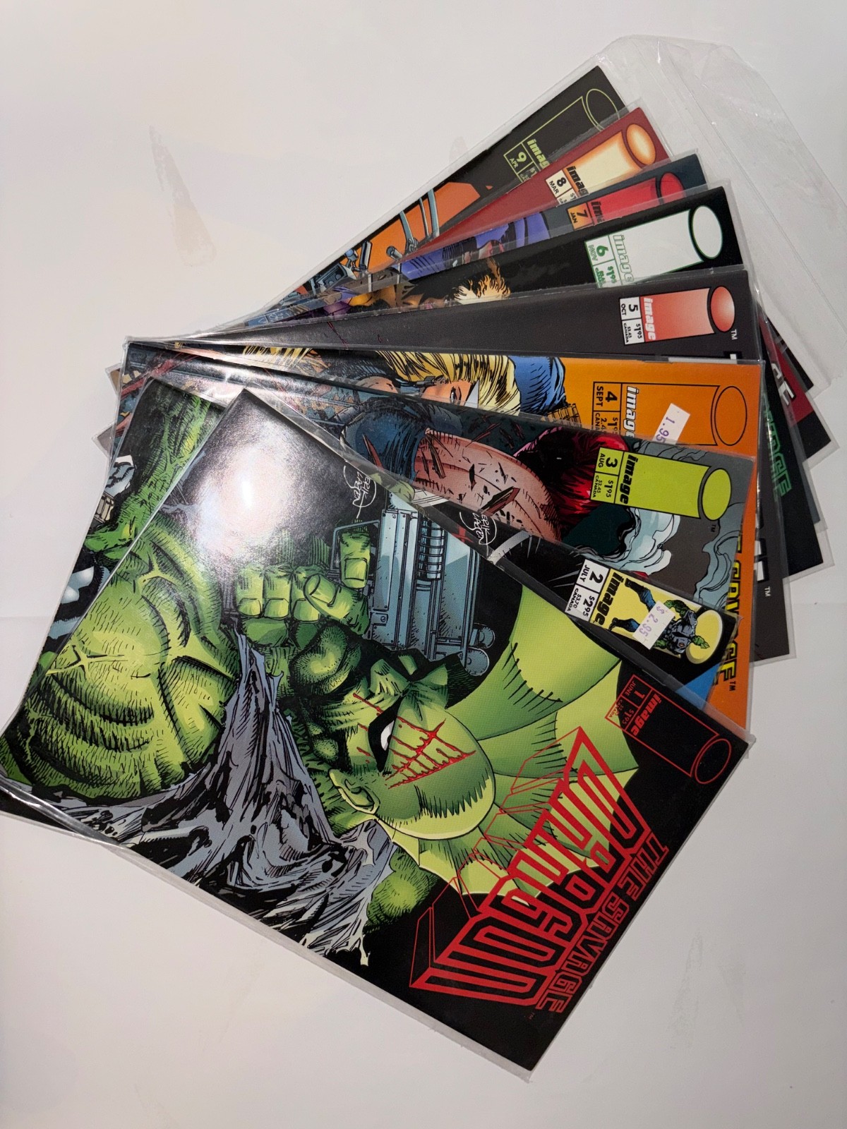 Savage Dragon #1 – 9 lot Image Comics excellent condition TMNT crossover