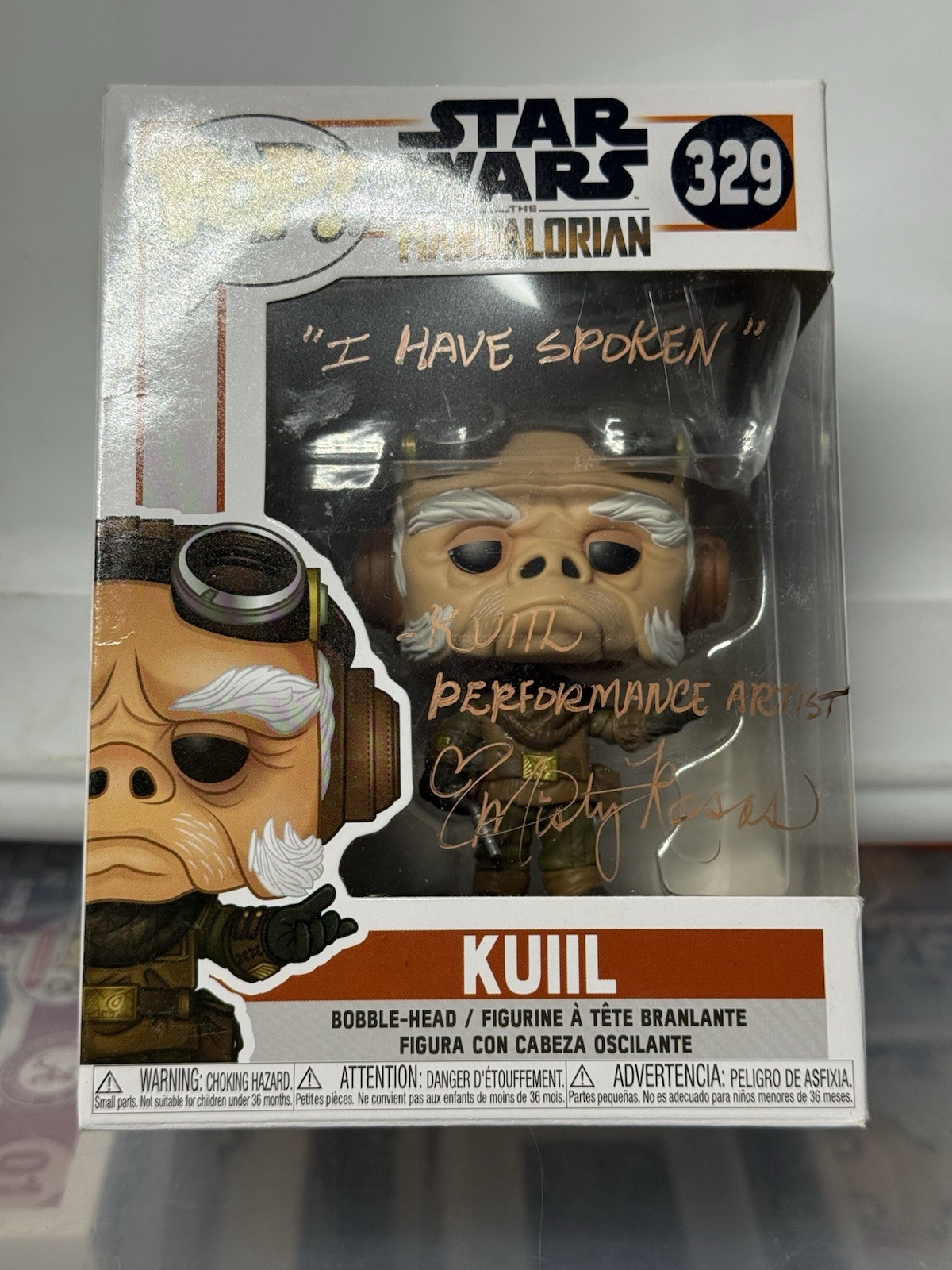 Misty Rosas Star Wars The Mandalorian Kuiil #329 Signed Funko I HAVE SPOKEN D3