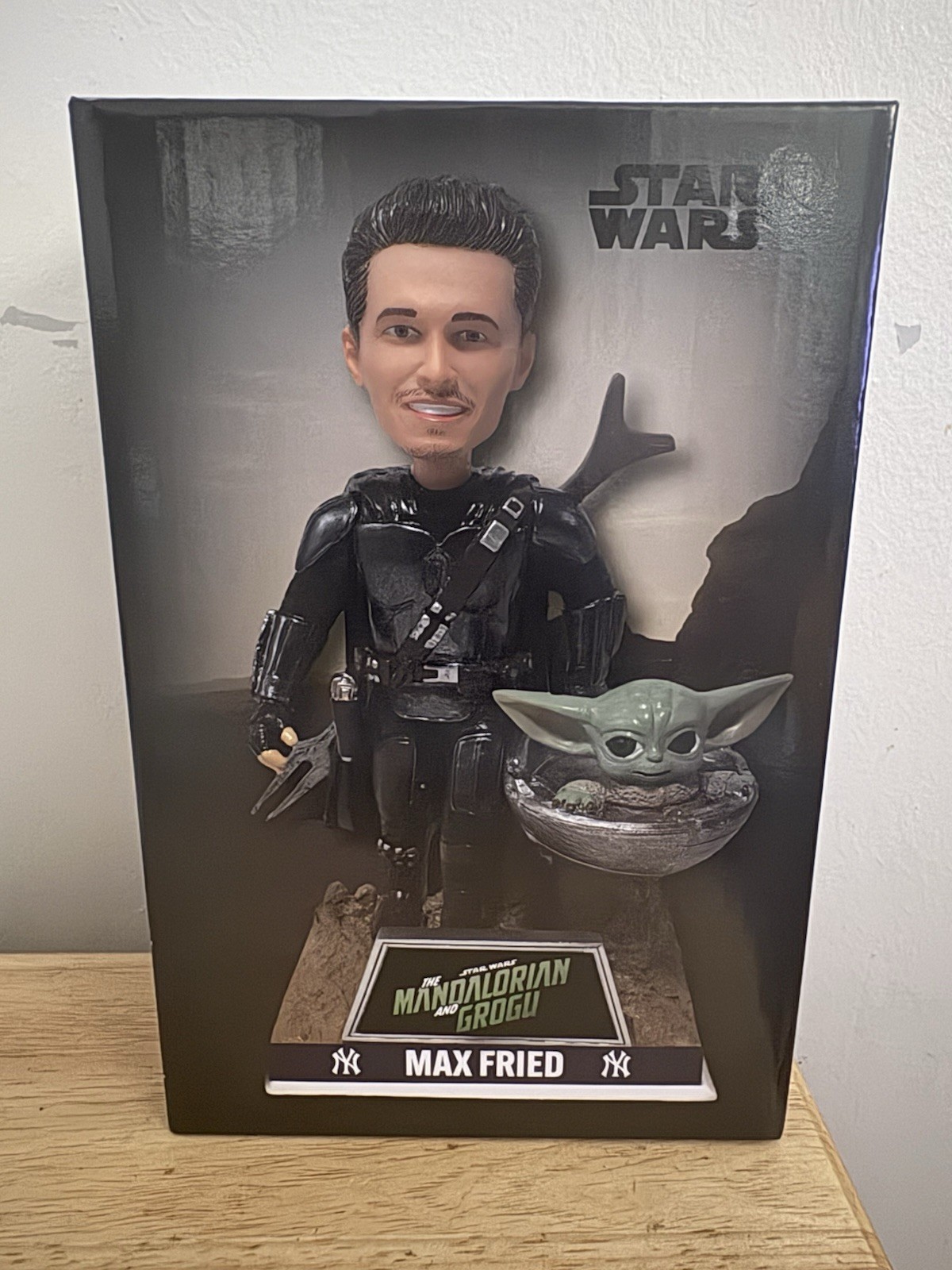 CLEAR Exclusive Max Fried Star Wars Mandalorian Grogu Bobblehead Accessory
