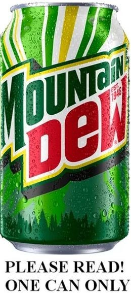 Mountain Dew Regular Citrus FULL NEW 12oz 355ml Can Standard Packaging USA 2025