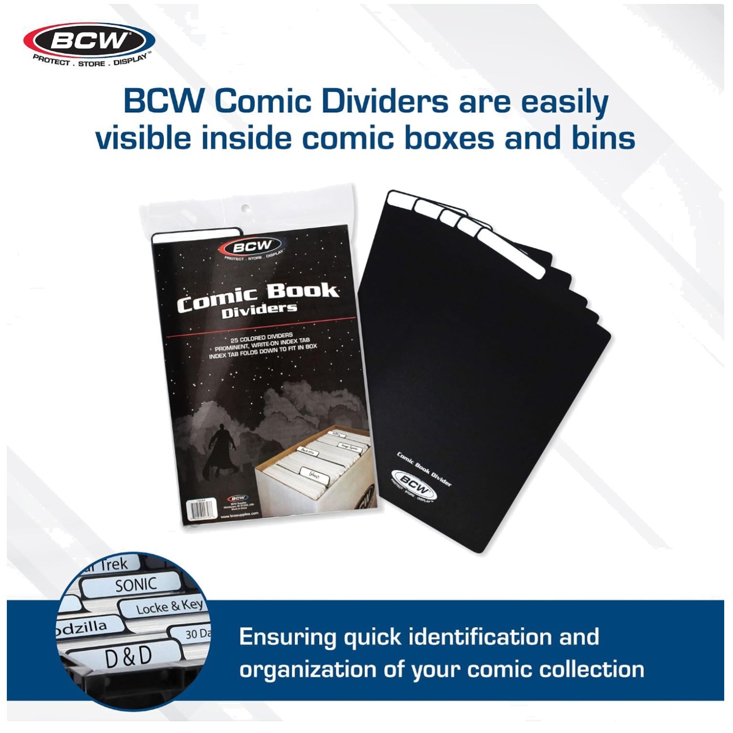 Organize Comics Efficiently with Comic Dividers – 25 Pack
