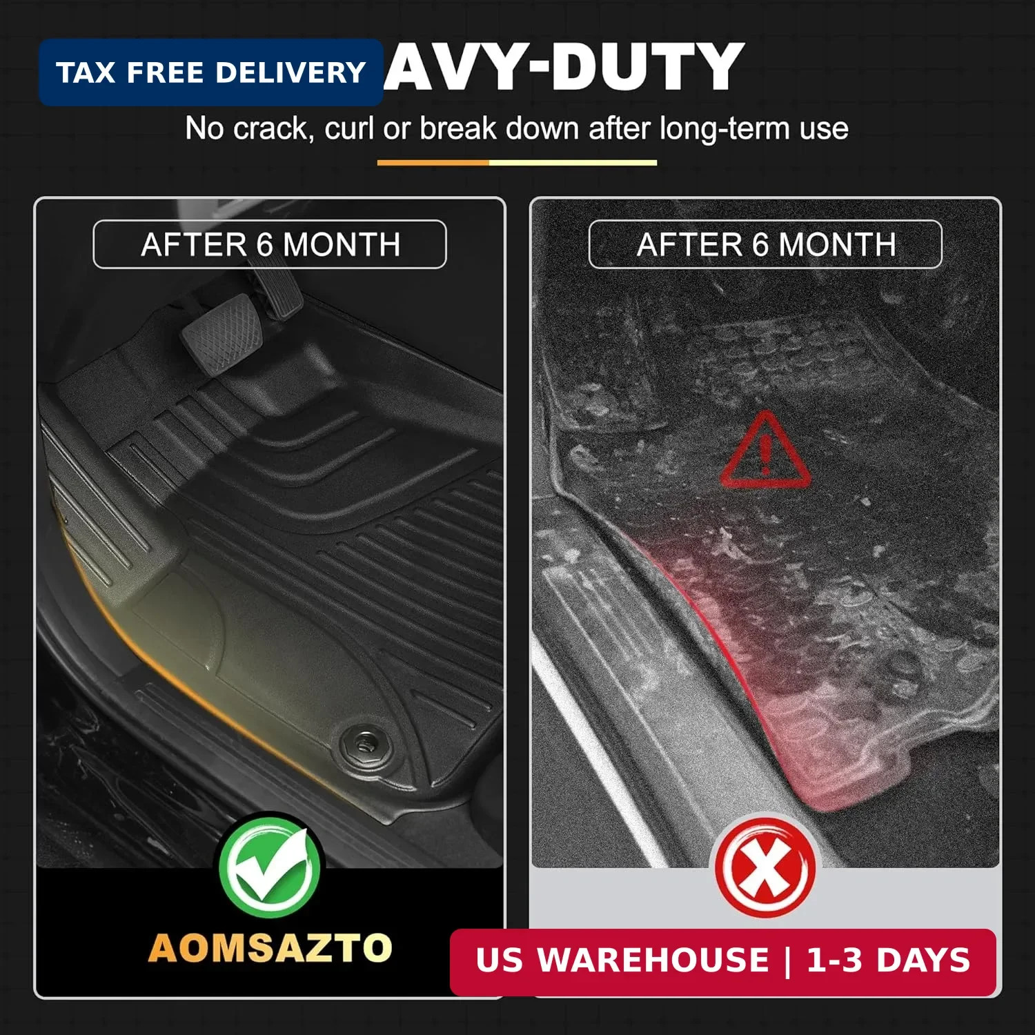 Floor Mats Fit for Honda CRV 2026 2025 2024 2023 (Include Hybrid) – AOMSAZTO 202