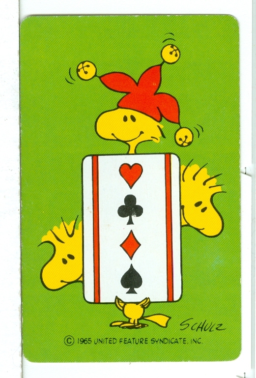 Single Playing Card Peanuts, “Jolly Jokers” Hallmark 1001 B