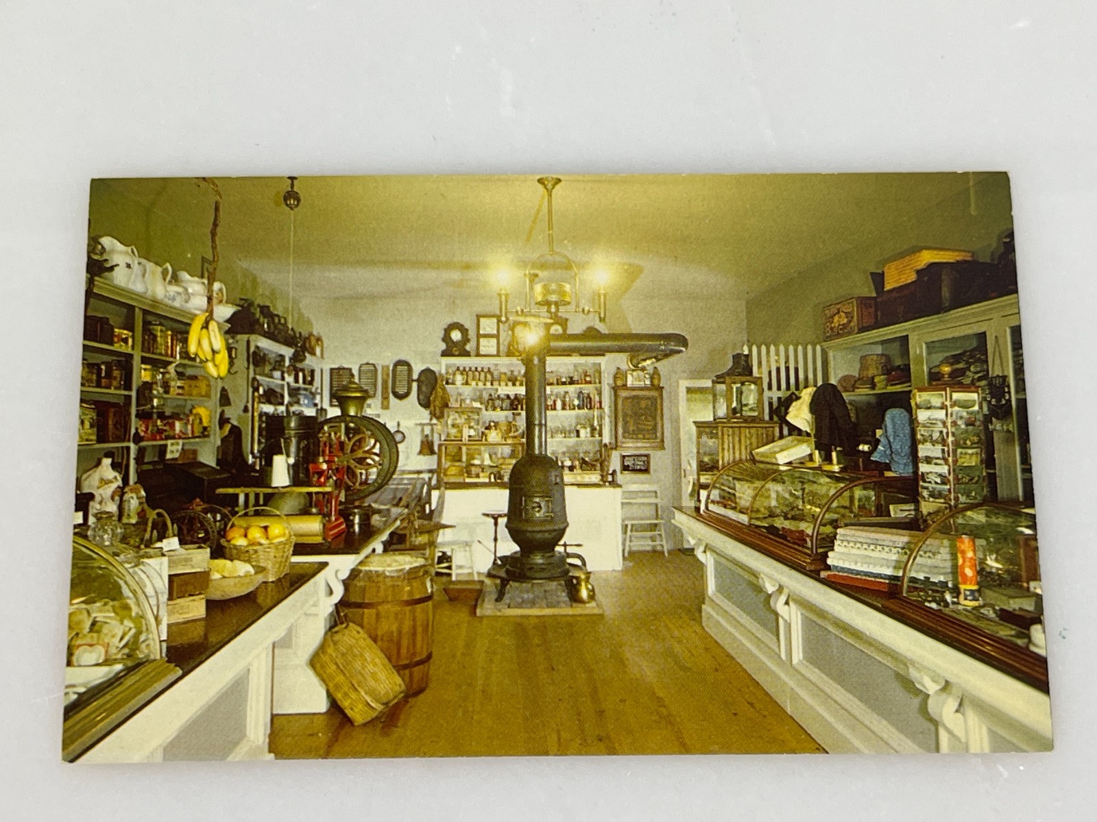 Vintage Milan Ohio Historical Museum General Store Chrome Postcard