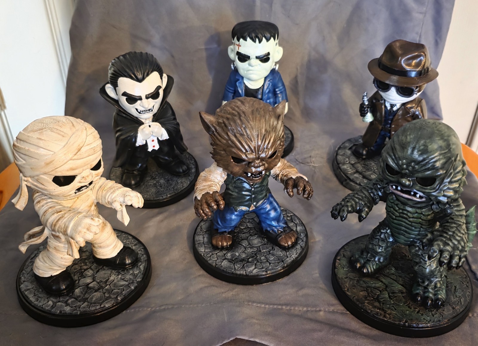 Hand Painted Movie Monster Figures (Set Of 6) Full Color
