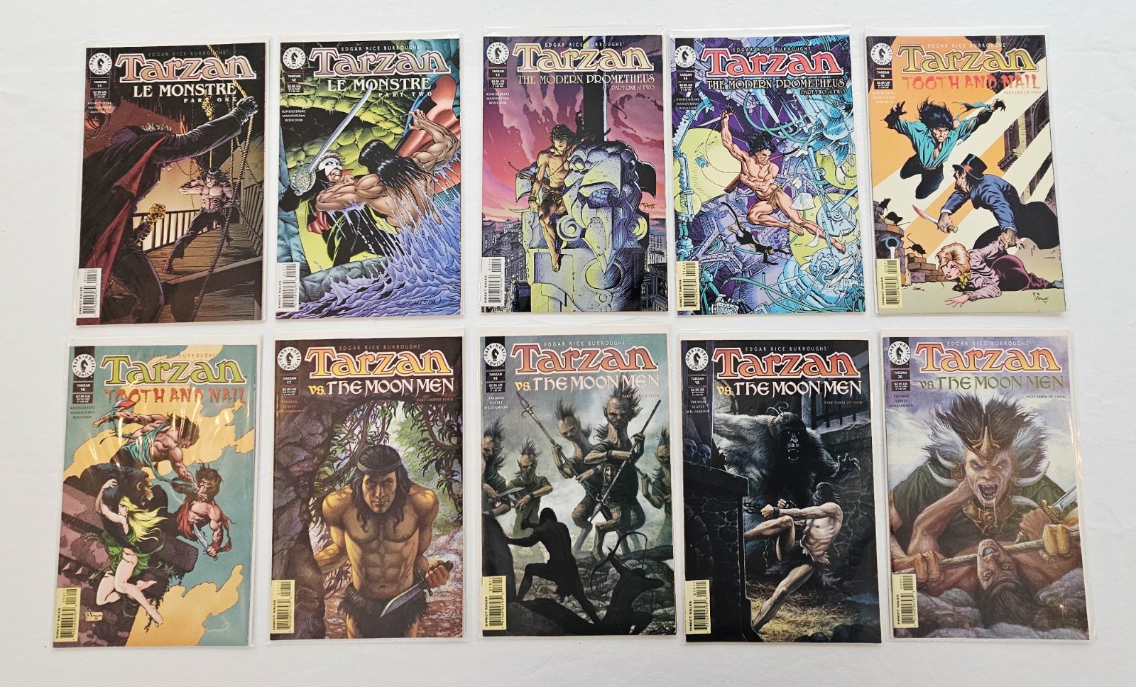 Tarzan Lot of 10 Dark Horse Comics #11-20, 1997, 4 Different Series VF / NM