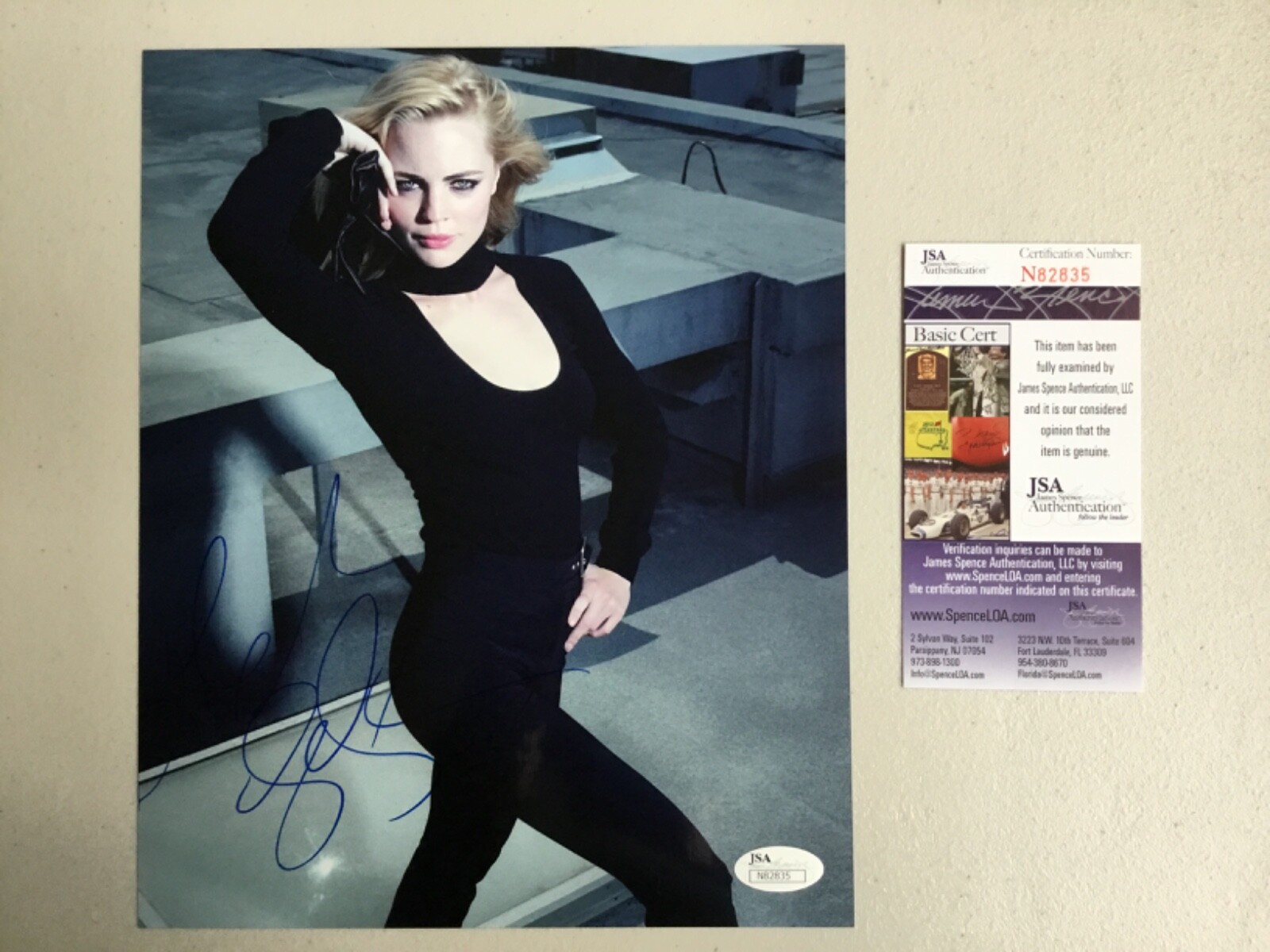 Hot & Sexy Melissa George Signed 8X10 Color Photo with a JSA (James Spence) COA
