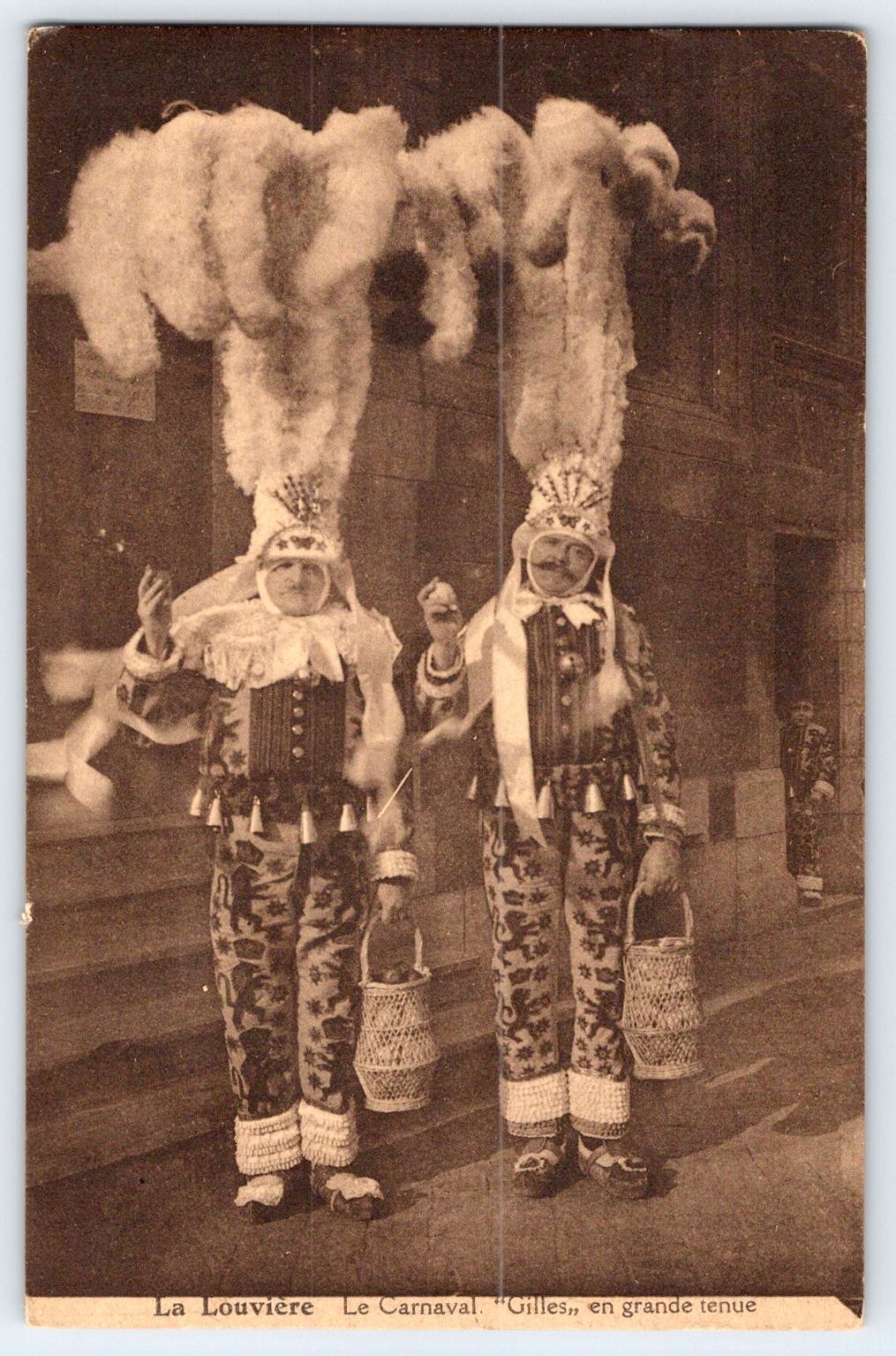 La Louvière Belgium Carnaval Gilles Grande Tenue Photo Postcard Edition Belge