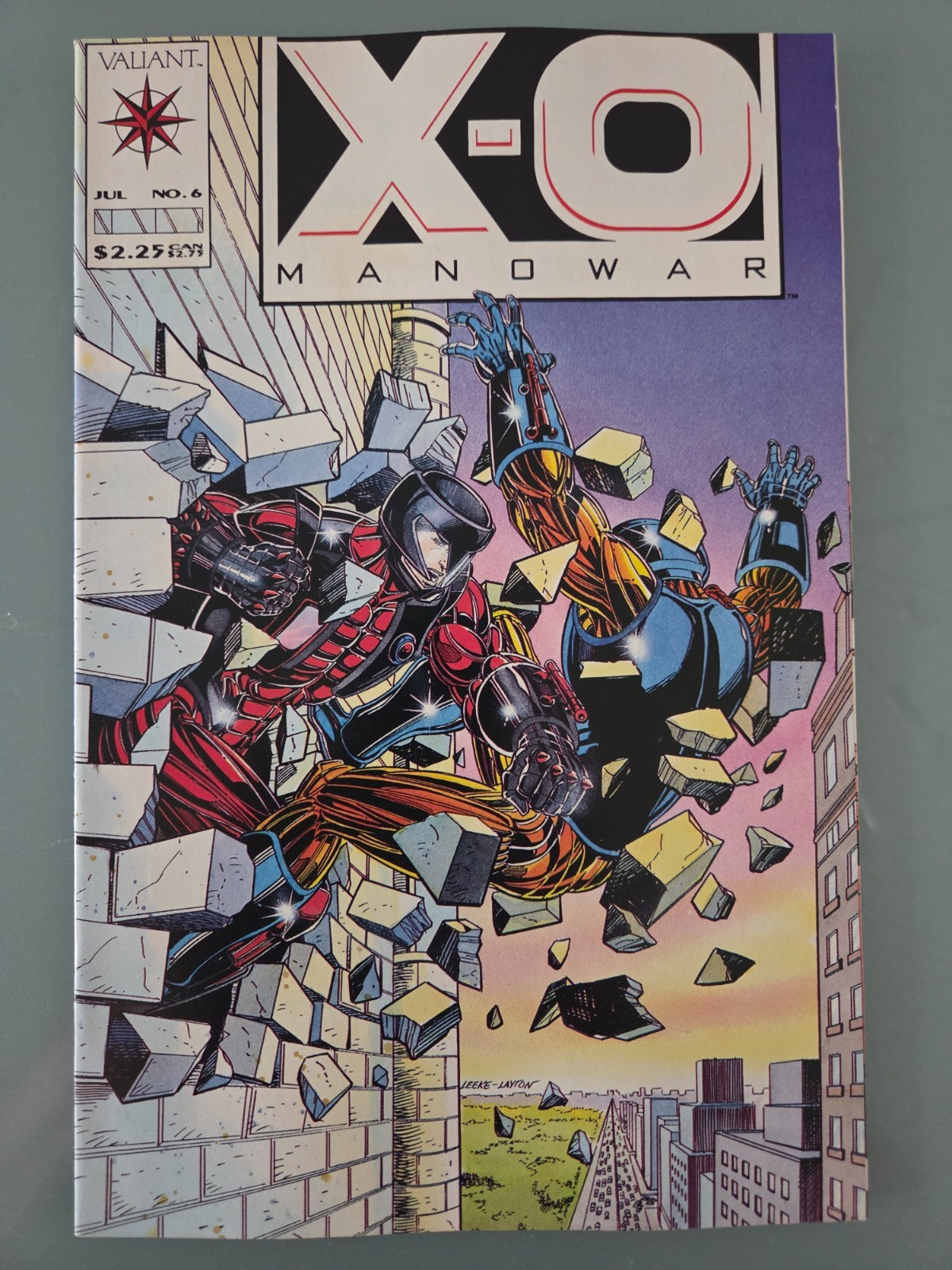 X-O MANOWAR #6 (1992) VALIANT COMICS BOB LAYTON! STEVE DITKO! MIKE LEEKE!