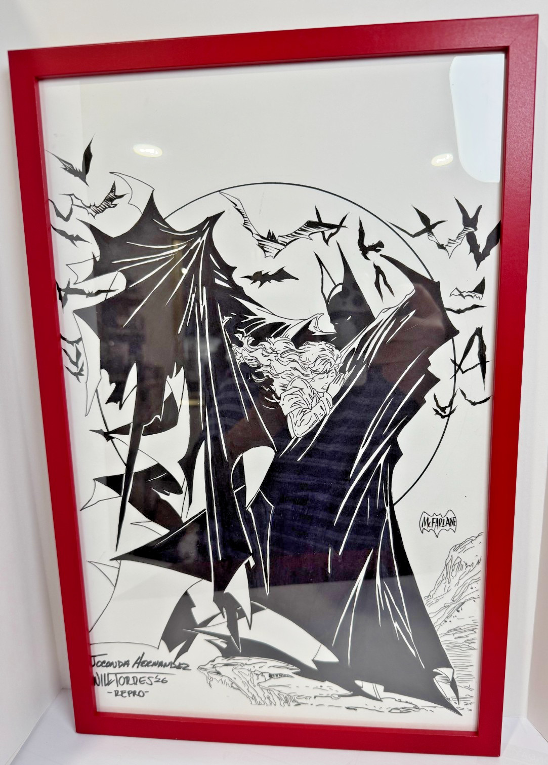 Batman #423 McFarlane Homage Original Art by Marvel Artist Will Torres Signed