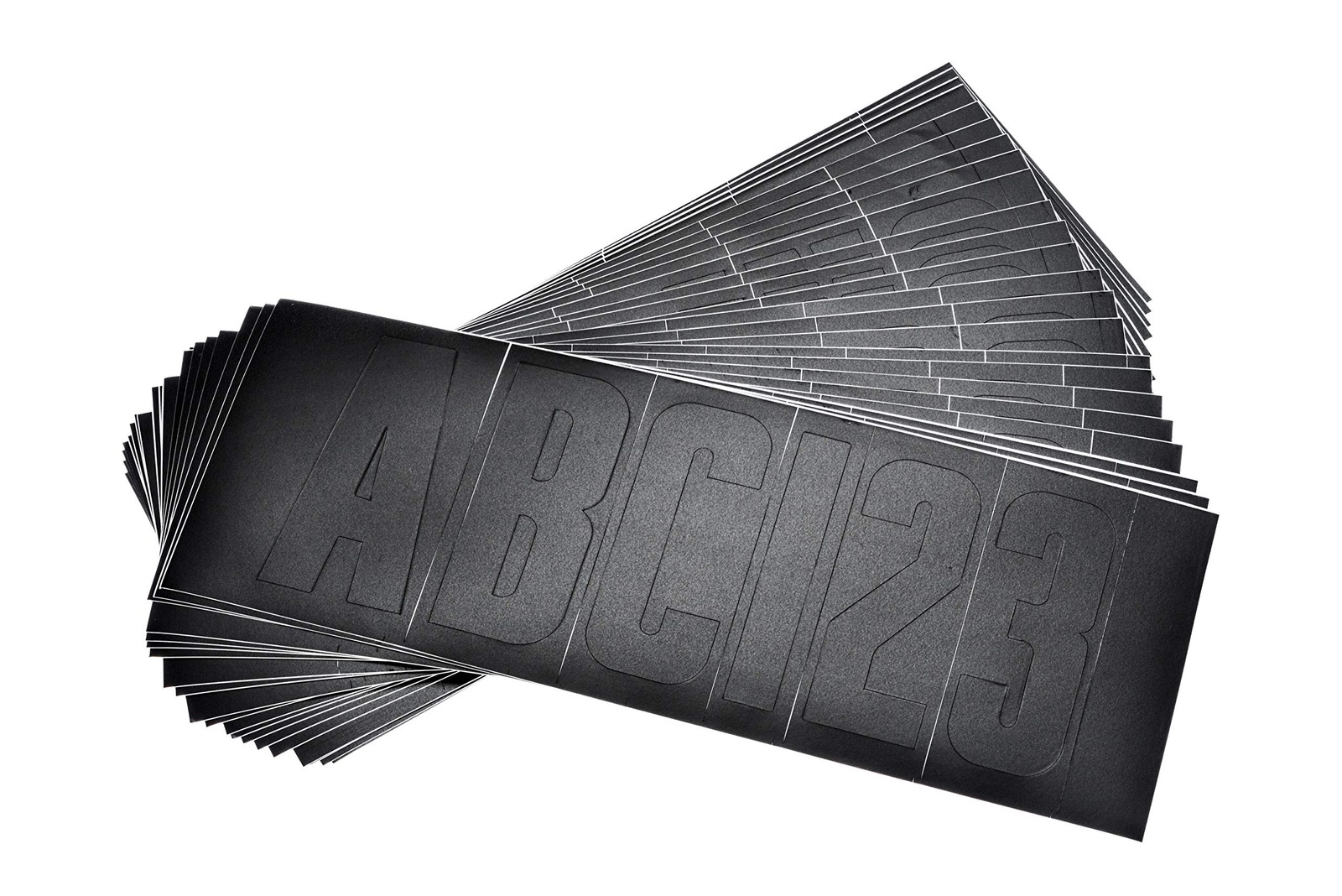 Attwood 14142-7 Waterproof Boat Letter Number Kit Black 148 Piece Vinyl Set
