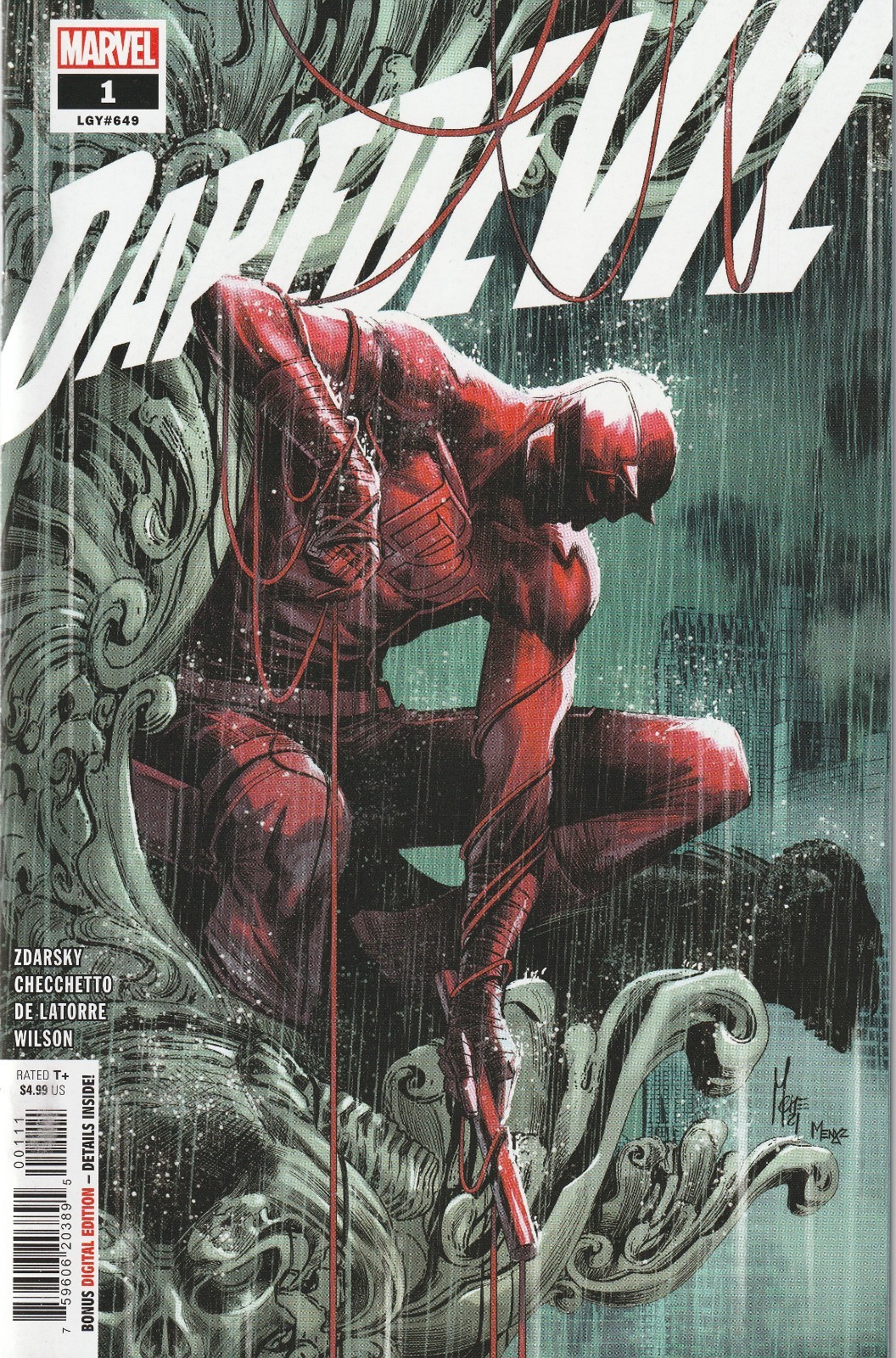 DAREDEVIL #1 (2022) ZDARSKY / CHECCHETTO ART & COVER ~ UNREAD NM