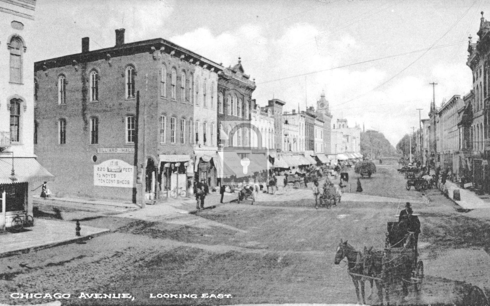 1908 Street View Chicago Avenue Coldwater Michigan MI – Reprint