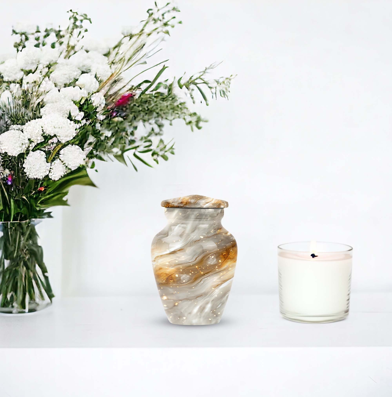 Abstract Small Keepsake Urn For Human Ashes 3 Inch Urns For Human Ashes Adult
