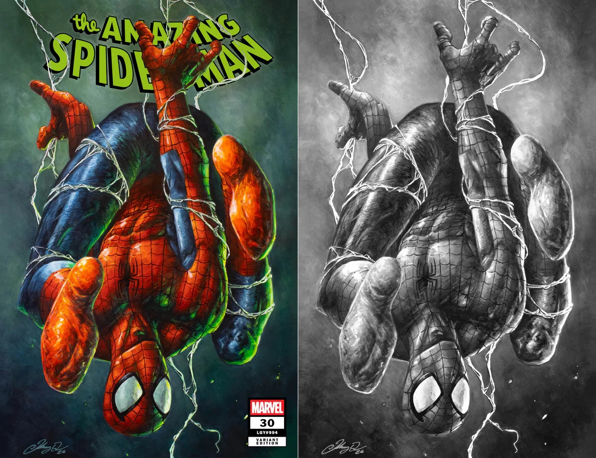 AMAZING SPIDER-MAN #30 JOHNNY DESJARDINS HEROES CON EXCLUSIVE VARIANT COVERS SET