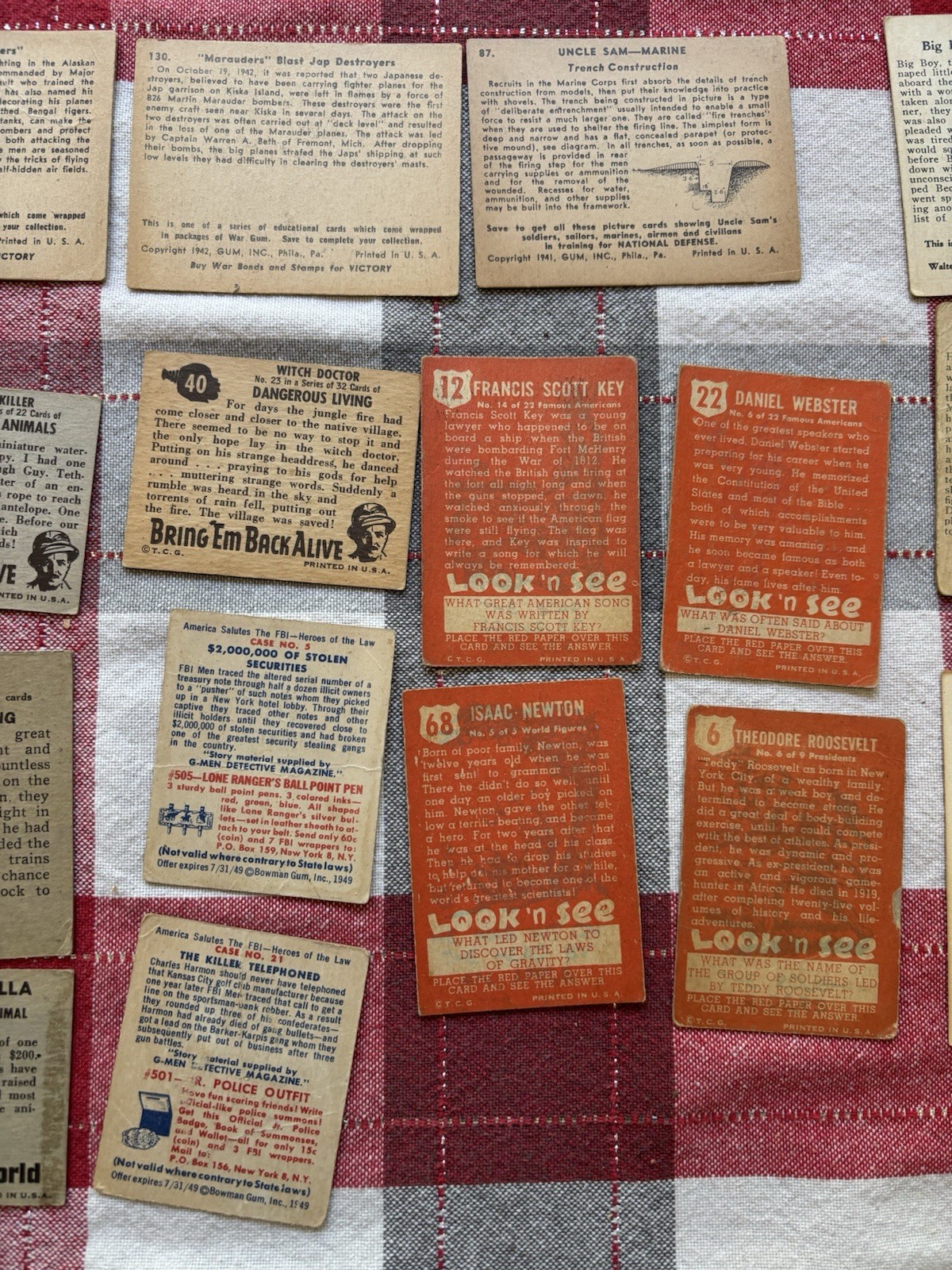 Vintage Non-Sport (1930’s-1950’s) – Lot of 40+ Cards – Horror of War + More