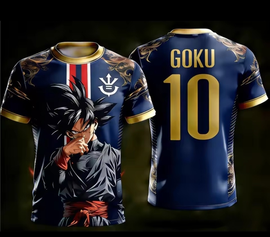 Goku Black Football Jersey Adult Kids T-Shirt Dragon Ball Foot City Stadium