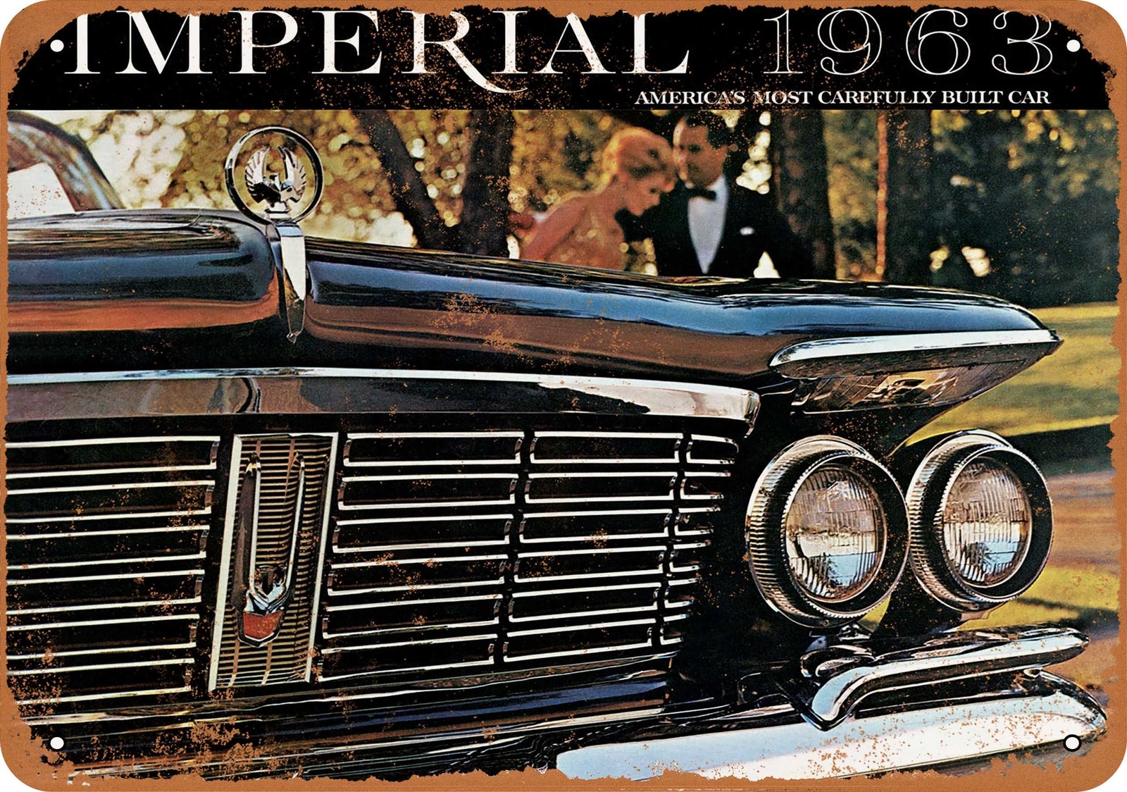 Metal Sign – 1963 Chrysler Imperial Automobiles — Vintage Look