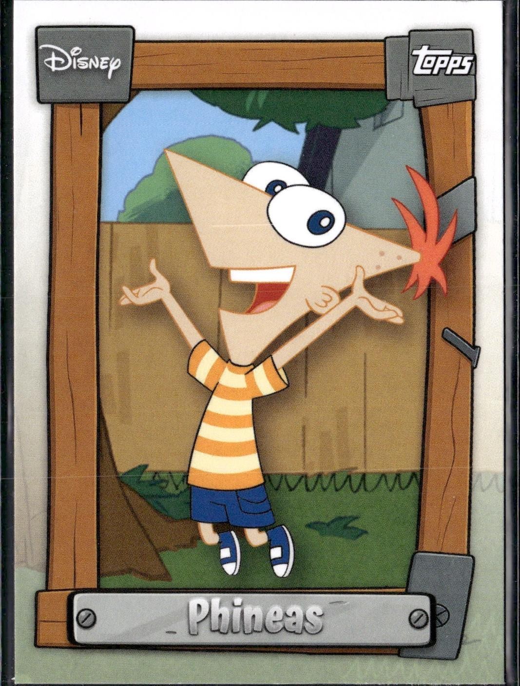 2026 Topps Disney Neon #P&F-1 Phineas Phineas & Ferb