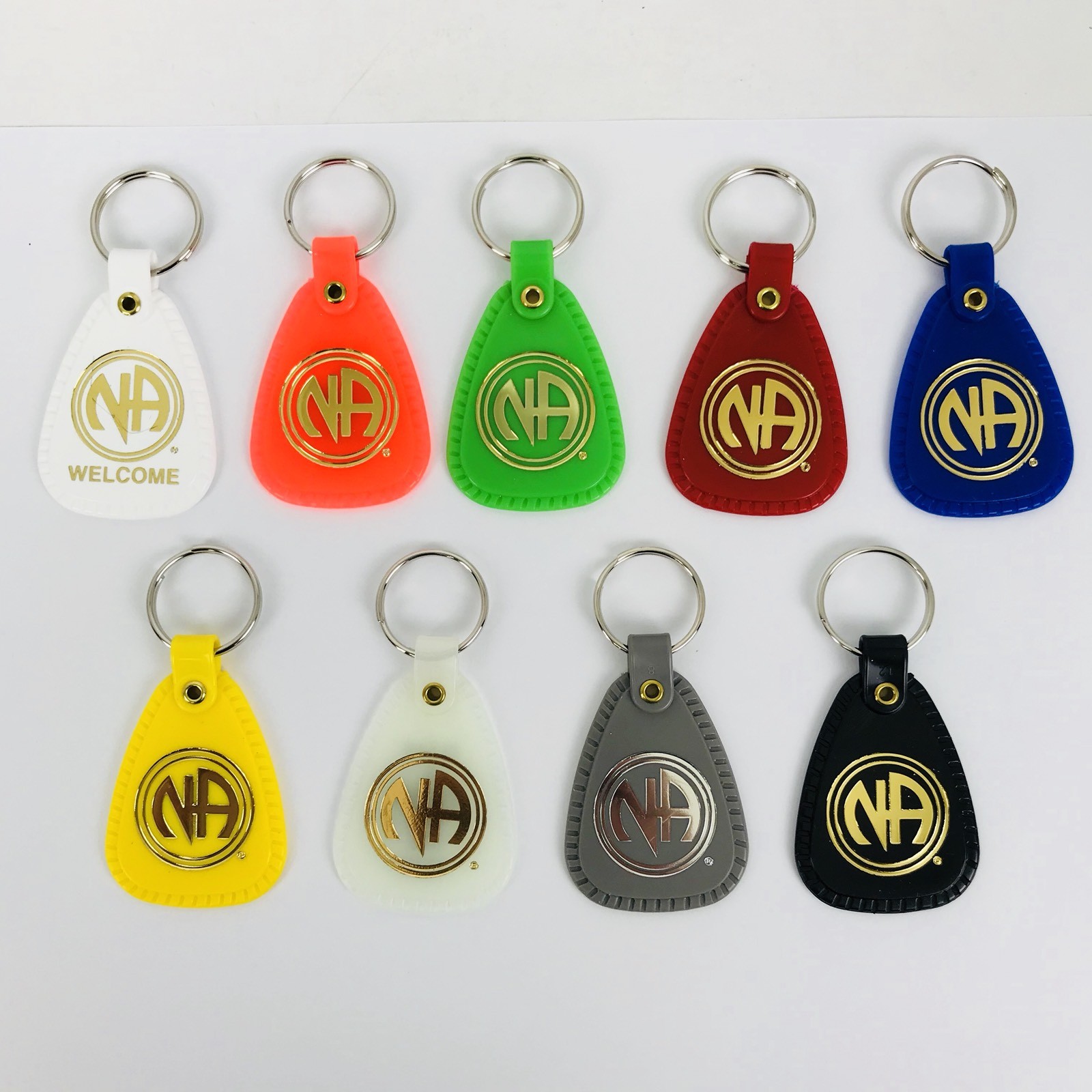 Narcotics Anonymous NA Key Tag Ring Recovery Keytag 9 Piece English