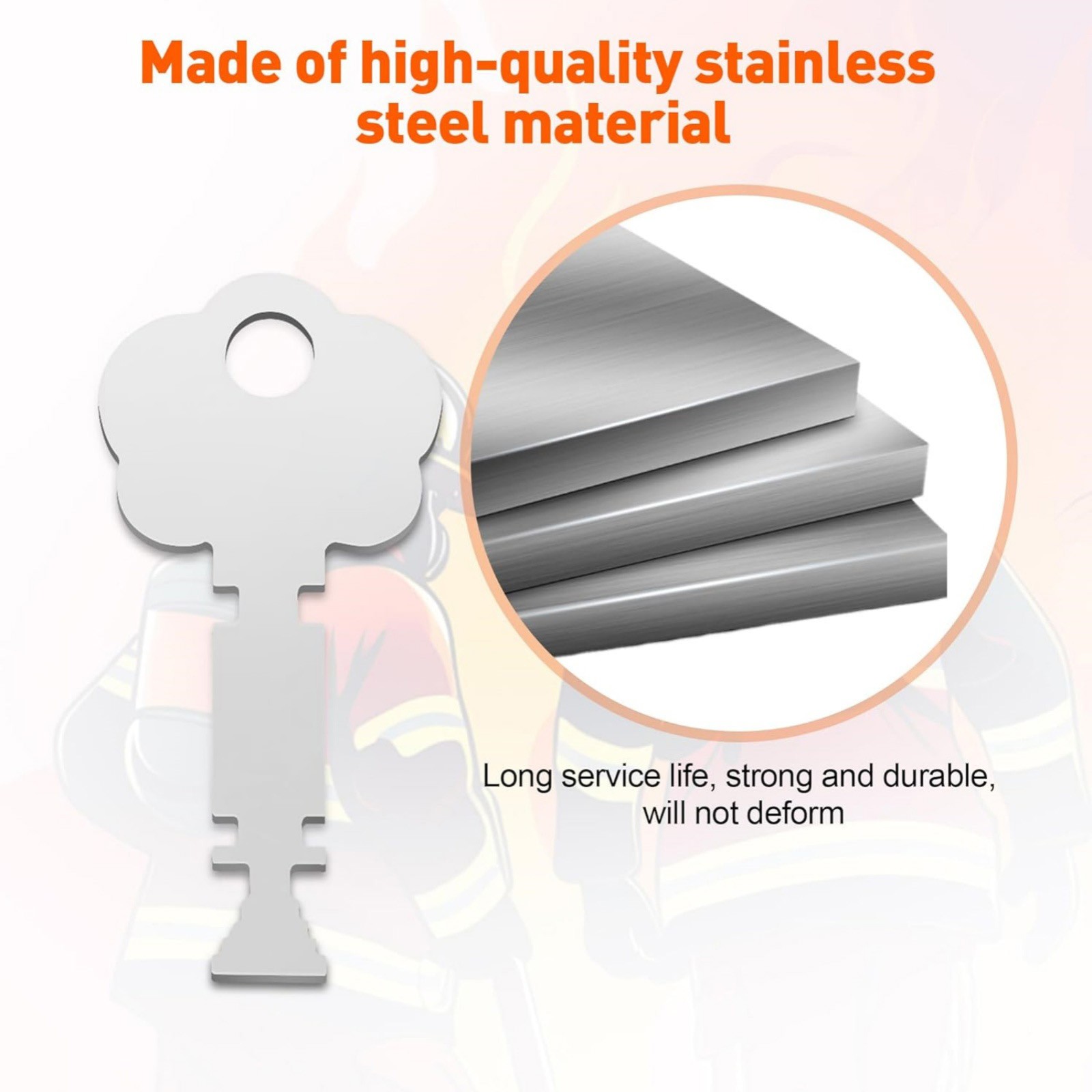 Durable 2 Pack Fire Alarm Box Key For Gamewell And Elevator Fire Master Alarm