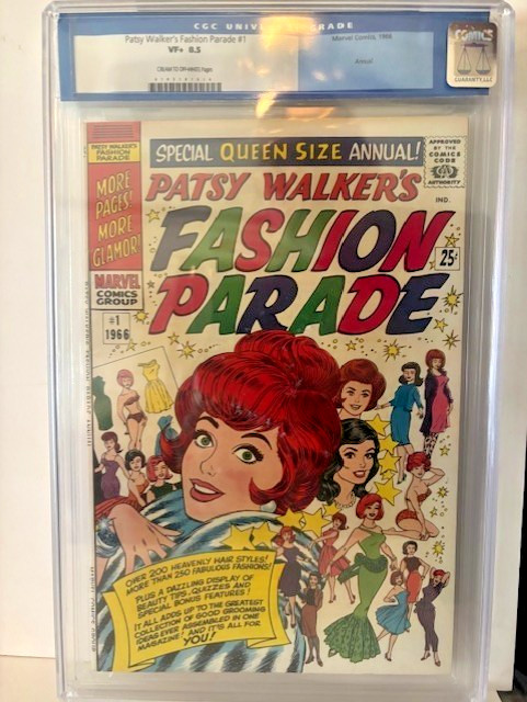PATSY WALKER’S FASHION PARADE #1 Hartley Stan Lee 1966 CGC 8.5 OLD LABEL
